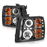 ANZO USA - Projector Headlight Set w/Halo - 111107