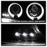 Spyder Projector Headlights - LED Halo - Black (5009357) - image 2