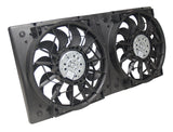 Derale High Output Dual 12" Electric RAD Fan/Plastic Shroud Kit (16928)