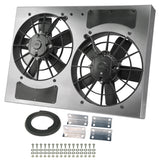 Derale Powerpack - High Output Dual 11" Electric RAD Fan/Aluminum Shroud Kit (16833)