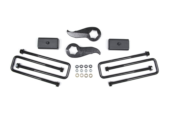 Kit de rehausse Zone 2 pouces avec bras de suspension supérieurs et surcharge