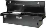 Highway Product 70 X 16 X 23 SINGLE LID TOOL BOX WITH SMOOTH BLACK BASE, BLACK DIAMOND PLATE LID - 3213-009-BK62