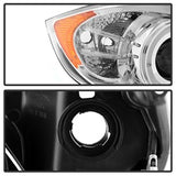 Spyder Projector Headlights - LED Halo - Amber Reflector - Eyebrow Bulb - Chrome - image 5