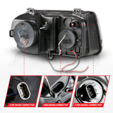 ANZO USA - Projector Headlight Set w/Halo - 121251