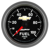 FUEL PRESS, 2-1/16", 100 PSI, DIGITAL STEPPER MOTOR, CHEVY GOLD BOWTIE