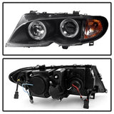 Spyder 1PC Projector Headlights - LED Halo - Black (5042415) - image 3