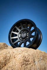 Icon Vehicle Dynamics Icon Alloys Compression Dbl Blk 17 X 8.5/6 X 5.5/25 mm/5.75" Bs
