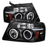 SPYDER BLACK PROJECTOR HEADLIGHTS ; 04-08 F150