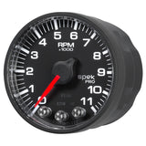 GAUGE, TACH, 2 1/16", 11K RPM, W/ SHIFT LIGHT & PEAK MEM, BLK/BLK, SPEK-PRO — Red (P336328)