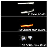Spyder High-power LED Module (High Beam And Low Beam) Equipped Headlights - Chrome - image 2