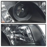 SPYDER SIGNATURE BLACK HALOGEN PROJECTOR HEADLIGHTS (NOT COMPATIBLE W/ XENON/HID MODEL) DRL;HIGH H1(INCLUDED) LOW H1(INC