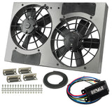 Derale Powerpack - High Output Dual 11" RAD Fan/Alum Shroud Kit w/ PWM Controller (66831) — view 3