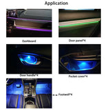 LED Interior Ambient 18-Piece RGBW Multicolor Ultra-Flow Series ColorSmart 4-Door Vehicle Complete Kit