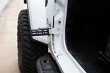 Kentrol/Fishbone Offroad 2007+ Jeep Wrangler Foot Peg Set Black Powder