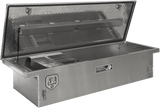 Highway Product 70 X 13.5 X 20 LOW PROFILE TOOL BOX WITH SMOOTH ALUMINUM BASE, DIAMOND PLATE LID - 3312-001