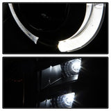 Spyder Projector Headlights - LED Halo - DRL - Black (5042675) - image 8