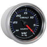 2-5/8" VACUUM, 0-30 IN HG, COBALT