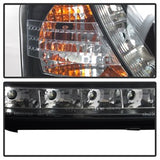 SPYDER SIGNATURE BLACK HALOGEN PROJECTOR HEADLIGHTS (NOT COMPATIBLE W/ XENON/HID MODEL) DRL;HIGH H1(INCLUDED) LOW H1(INC