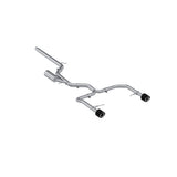 3in. Cat-Back. 2.5in. Dual Split Rear. T304. CF Tips (S46153CF)