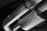 3 Inch Cat-Back Quad Rear Exit. T304 and CF Tips. Active Exhaust