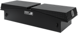 Highway Product 71 X 16 X 23 GULL WING TOOL BOX WITH SMOOTH BLACK BASE, BLACK DIAMOND PLATE LID - 3412-015-BK62