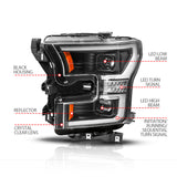ANZO USA - LED Projector Headlight - 111630A