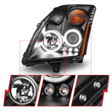 ANZO USA - Projector Headlight Set w/Halo - 121276