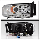 Spyder Projector Headlights - LED Halo - Chrome (5009982) - image 3