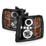 ANZO USA - Projector Headlight Set w/Halo - 111200