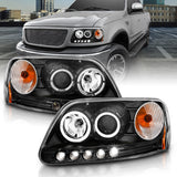 ANZO USA - Projector Headlight Set w/Halo - 111031