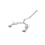 3in. Cat-Back. Dual Split Rear Exit. Quad Outlet.  Street Profile. T304
