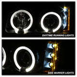Spyder Projector Headlights - LED Halo - Amber Reflector (5009456) - image 2