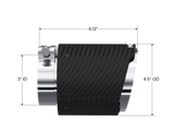 Tip. 4.5in. O.D Out. 3in. ID. Dual Wall. CF T304