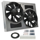 Derale Powerpack - High Output Dual 12" Electric RAD Fan/Aluminum Shroud Kit (16842)