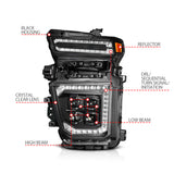 ANZO USA - LED Projector Headlight - 111619X-R