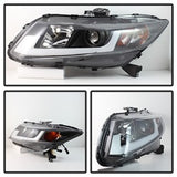 Spyder Projector Headlights - Light Bar DRL - Black (5076519) - image 2