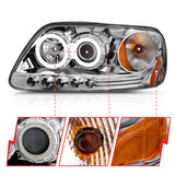 ANZO USA - Projector Headlight Set w/Halo - 111054
