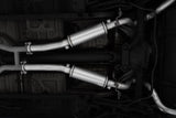 2.5in. Cat-Back. Dual Rear Exit. AL. BLK Tips