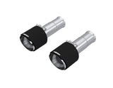 MBRP Tip Set, 5in OD Dual Wall Angle Cut, CF.