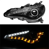 Spyder Projector Headlights- DRL LED - Black - image 2