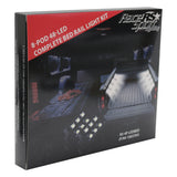 8-POD LED Complete Bed Rail Pod Lighting Kit 4 pods on left and 4 pods on right Race Sport Lighting