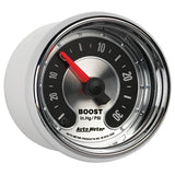 2-1/16" BOOST/VACUUM, 30 IN HG/30 PSI, AMERICAN MUSCLE — Polished (1259)