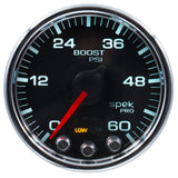 PILLAR KIT, 0-60 PSI/0-2000 F, 10-15 DODGE RAM, SPEK-PRO, BLACK DIAL,CHRM BEZEL