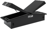 Highway Product 71 X 16 X 23 GULL WING TOOL BOX WITH SMOOTH BLACK BASE, BLACK DIAMOND PLATE LID - 3412-015-BK62