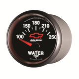 GAUGE, WATER TEMP, 2 1/16", 100-250?F, ELECTRIC, CHEVY RED BOWTIE, BLACK