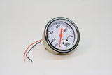 PRW - ETS GAUGE, OIL PRESS, Mech, 2 5/8" White, Back-Lit, Silver Bezel, 0-100 Lbs. - 1338444