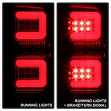 SPYDER RED CLEAR LIGHT BAR LED TAILLIGHTS ; 16-18 SILVERADO 1500/ 16-19 2500/3500 ; FOR MODELS WITH FACTORY LED TAILLIGH