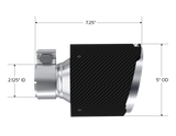 MBRP Exhaust Tip, 5in OD Out, 2.125in ID, 7.25in Length, Dual Wall, CF T304