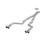 3in. Cat-Back. Dual Rear Exit. Street Version. AL. Quad Tips (S7113AL)