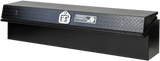 Highway Product 65 X 16 X 16 LOW SIDE TOOL BOX WITH SMOOTH BLACK BASE, BLACK DIAMOND PLATE LID - 3712-003-BK62-ALL